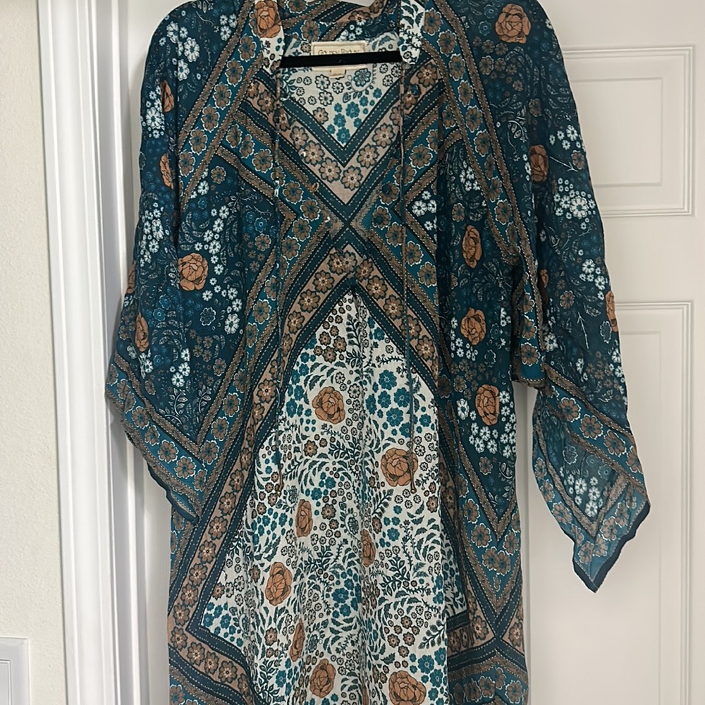 golden brown the label maxi dress